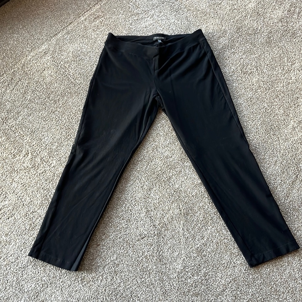 Eileen Fisher black knit slacks